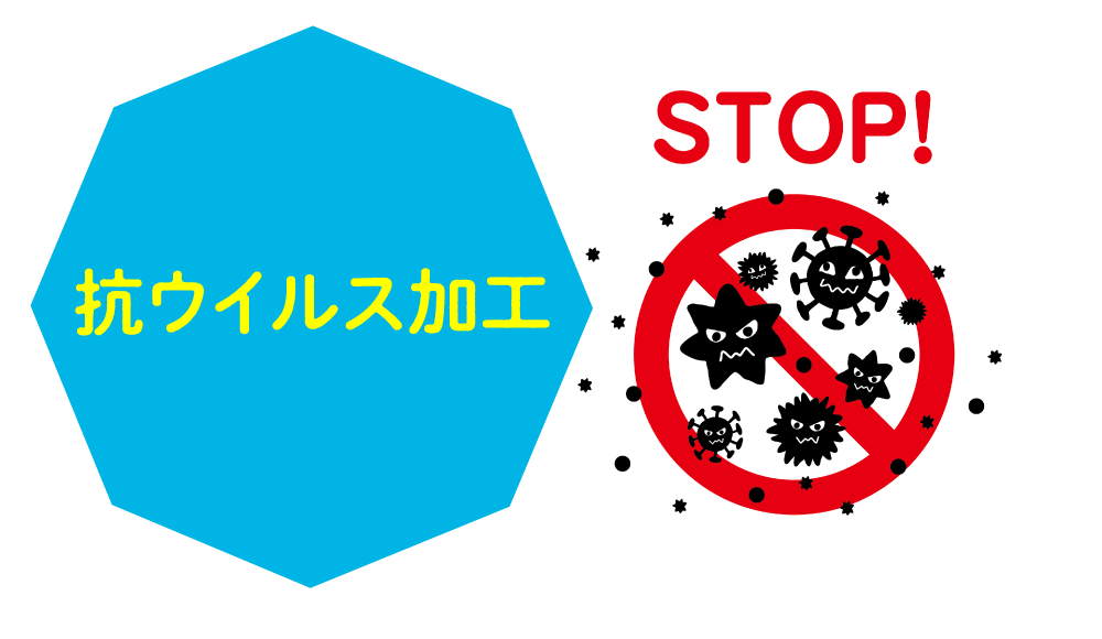 抗ウイルス樹脂グリップで安心!