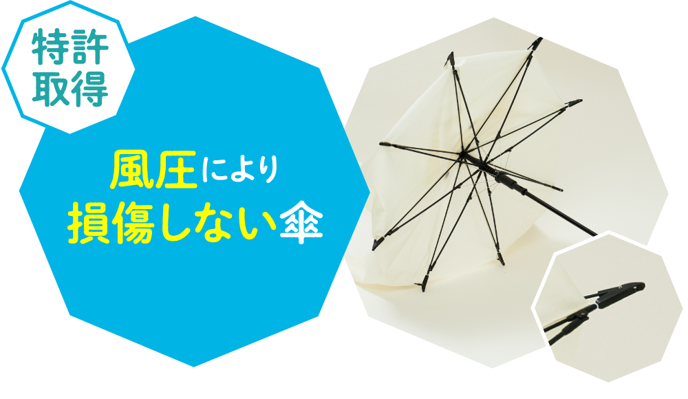 強風を受け流すから壊れづらく環境にやさしい!